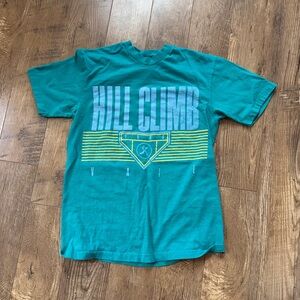 Vintage Teal Hill Climb Graphic Tee